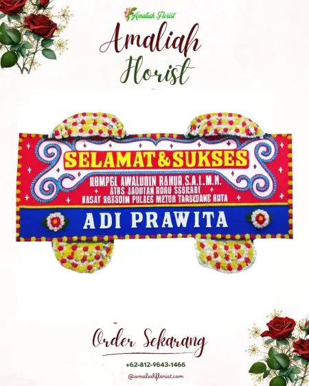 Papan Bunga Ucapan Selamat Muja Muju